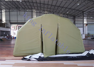 Zielony plandekowy wojskowy nadmuchiwany namiot imprezowy Certyfikat CE 40m X 10m X 6m