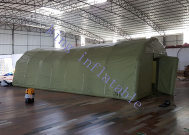Zielony plandekowy wojskowy nadmuchiwany namiot imprezowy Certyfikat CE 40m X 10m X 6m