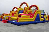 Inflatable Wipeout Course Wypożyczenie toru przeszkód na podwórku Army Blow Up Bounner