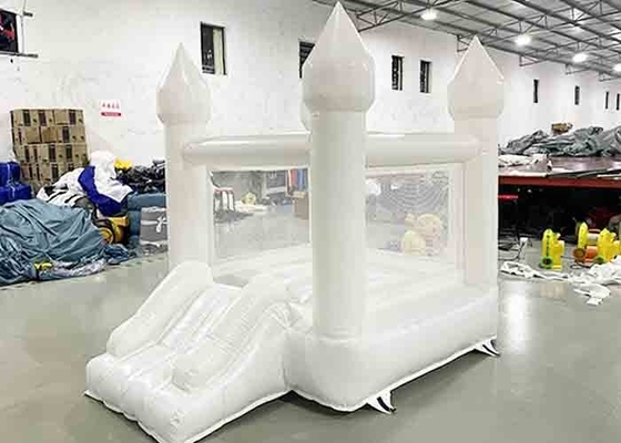 Biały mini nadmuchiwany bramkarz Outdoor Indoor Kids Birthday Party Bouncy Castle House