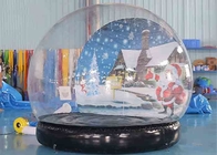 Nadmuchiwana kula śnieżna Świąteczna dekoracja Przezroczysty namiot kopułowy z dmuchawą powietrza