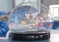 Nadmuchiwana kula śnieżna Świąteczna dekoracja Przezroczysty namiot kopułowy z dmuchawą powietrza