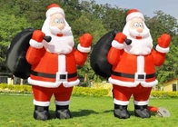 Wysadzić Świętego Mikołaja Świetna dekoracja świąteczna Zabawa na świeżym powietrzu na podwórku Nadmuchiwany Święty Mikołaj