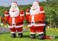 Wysadzić Świętego Mikołaja Świetna dekoracja świąteczna Zabawa na świeżym powietrzu na podwórku Nadmuchiwany Święty Mikołaj