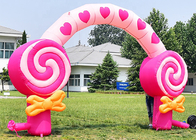 Różowa dekoracja urodzinowa dla dzieci Nadmuchiwany łuk waty cukrowej na festiwal
