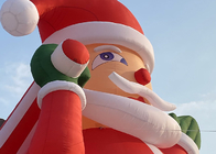 Outdoor Xmas Giant Nadmuchiwany Święty Mikołaj Z Dmuchawą Do Dekoracji Świątecznych