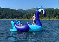 6 osób nadmuchiwany gigantyczny paw pływający w basenie wyspa basen nad jeziorem Party pływające łodzie