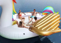 Nadmuchiwana wyspa pływająca zabawka wodna dla dorosłych 6 osób nadmuchiwany jednorożec pływający w basenie