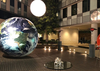 Gigantyczne pontony reklamowe Word Globe Earth Map Ball LED wiszące planety