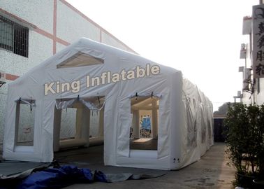 Biały wodoodporny namiot nadmuchiwany Plandeka PVC 0,4 mm na imprezy plenerowe