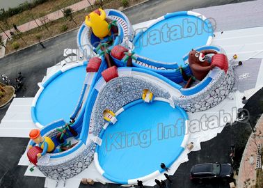 0,9 mm PCV Bear Haunt Nadmuchiwane Parki wodne 3 Pool Three For Outdoor