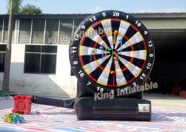 Okrągła strzała 3m Docelowa dmuchana gra sportowa z platonem PVC 0,55mm czarny