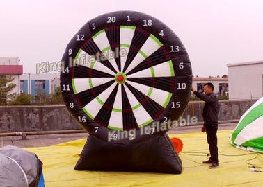 Okrągła strzała 3m Docelowa dmuchana gra sportowa z platonem PVC 0,55mm czarny
