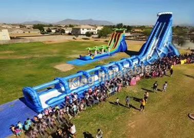 Dostosowane Blue Giant Inflatable Water Slide Commercial dla dorosłych / dzieci