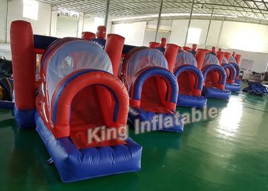 Spider-man Śmieszne dmuchane skakanie Bouncy Castle Outdoor Red z plandeką PCV 0,55 mm