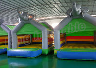 Elephant Grey Inflatable Bouncy Castles Funny dla dzieci o rozmiarze 4 * 4m