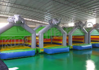 Elephant Grey Inflatable Bouncy Castles Funny dla dzieci o rozmiarze 4 * 4m