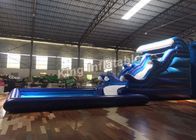 Blue Dolphin Huge Water Slides Inflatable Trwała plandeka PCV 0,55 mm