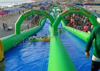Double Lane Inflatable Slip N Slide 100m Long For Kids N Adults