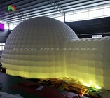 Nowy design zewnętrzny gigant Igloo LED naladniany namiot kopułowy z 2 tunelimi Wjazd na imprezę