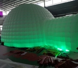 Nowy design zewnętrzny gigant Igloo LED naladniany namiot kopułowy z 2 tunelimi Wjazd na imprezę