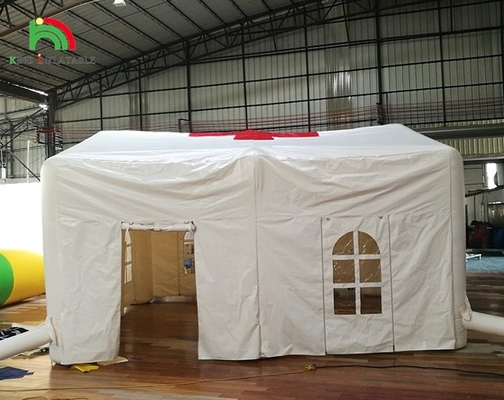Biały Duży Nawierzchnia Blow Up Ślubna impreza Światło LED Camping Nawierzchnia nawierzchnia nawierzchnia namioty