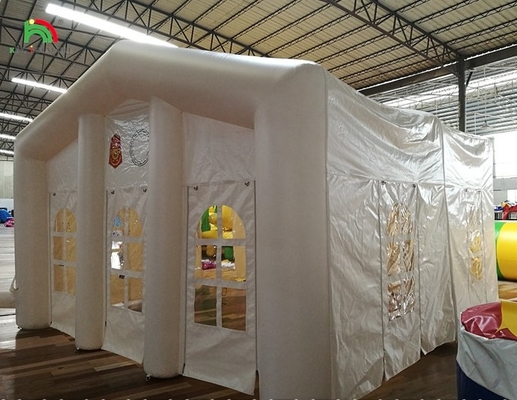 Biały Duży Nawierzchnia Blow Up Ślubna impreza Światło LED Camping Nawierzchnia nawierzchnia nawierzchnia namioty