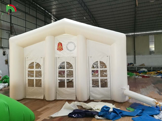 Biały Duży Nawierzchnia Blow Up Ślubna impreza Światło LED Camping Nawierzchnia nawierzchnia nawierzchnia namioty
