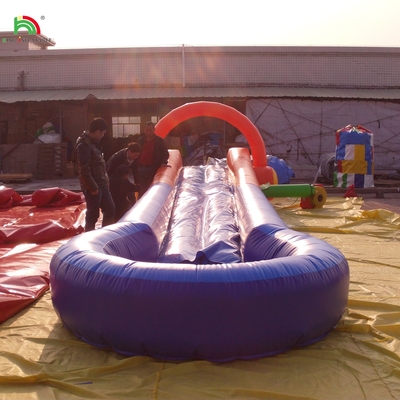 Gra wodna na powietrze Jednostronnik N Slide City Slide Z Miękkim Matem Wodny Slide Z Basenem Do Wydarzenia