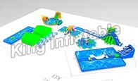 Giant Outdoor Commercial Inflatable Water Playground Dostosowany rozmiar