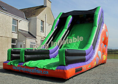 Komercyjne PCV Celebration Nadmuchiwane Dry Slide 26 * 16 * 18 Feet With CE Blowers