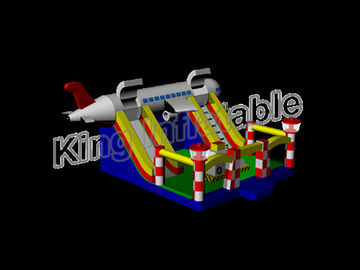 Outdoor and Indoor Airplane Inflatable Dry Slide PVC Logo OEM z certyfikatem CE