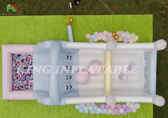 Wydmuchiwany bouncer Combo Obstacle Course Bounce Castle House With Slides Ball Pit Climbing Blower