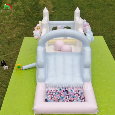 Wydmuchiwany bouncer Combo Obstacle Course Bounce Castle House With Slides Ball Pit Climbing Blower