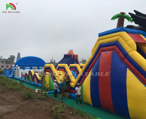 Otwarty olbrzymi pływający wielki odbiór tematyczny park zewnętrzny plac zabaw zamek pływający Combo pływający tor przeszkód
