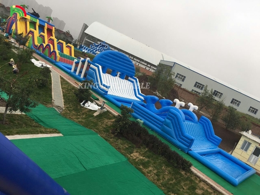 Otwarty olbrzymi pływający wielki odbiór tematyczny park zewnętrzny plac zabaw zamek pływający Combo pływający tor przeszkód