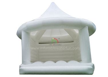 Biały plandekowy PCV dla dorosłych Princess Bouncy Castle For Wedding 1 Years Warranty