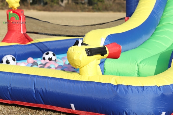 Dzieciaki Party Wet DryInflatable Bounce House Wodny Slide Bouncer Combo Z Większym Splash Pool wspinaczka Blower Basket Dartboard