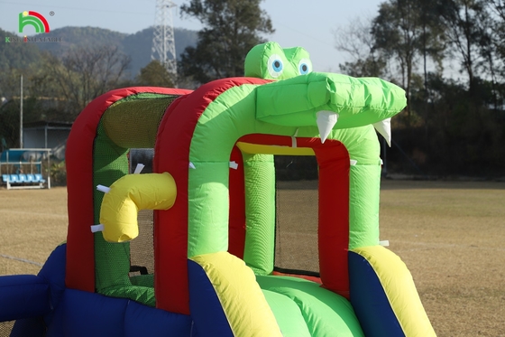 Dzieciaki Party Wet DryInflatable Bounce House Wodny Slide Bouncer Combo Z Większym Splash Pool wspinaczka Blower Basket Dartboard