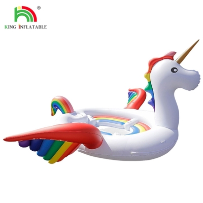 6 osób Płynny Paw Water Mount Sea Lake Pool Float Water Toy Giant Unicorn Flamingo Płynne łóżko pływające dla imprezy wodnej