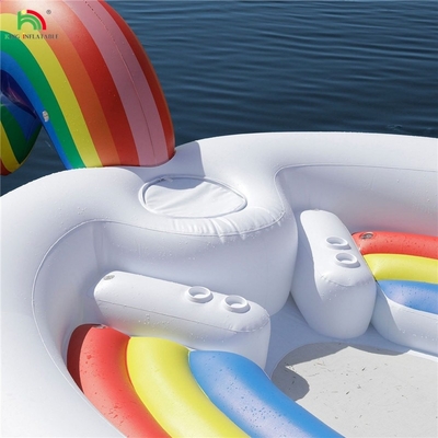 6 osób Płynny Paw Water Mount Sea Lake Pool Float Water Toy Giant Unicorn Flamingo Płynne łóżko pływające dla imprezy wodnej