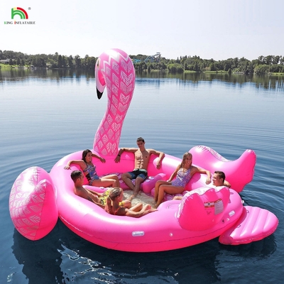 6 osób Płynny Paw Water Mount Sea Lake Pool Float Water Toy Giant Unicorn Flamingo Płynne łóżko pływające dla imprezy wodnej