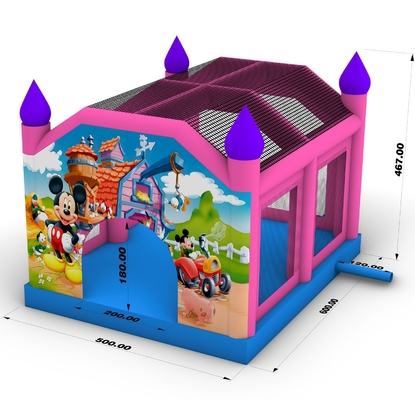 Komercyjny Pucharowiec Mickey Mouse Pucharowiec Jump Bouncy Castle Pucharowiec dla dorosłych dzieci impreza