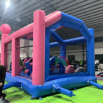 Komercyjny podmuchowy dom odbiciowy zamek kombo podmuchowy skok z podmuchem z trampoliną