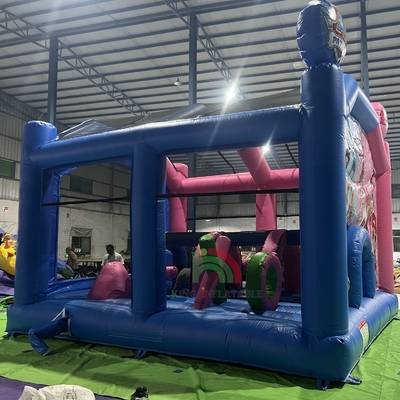 Komercyjny podmuchowy dom odbiciowy zamek kombo podmuchowy skok z podmuchem z trampoliną