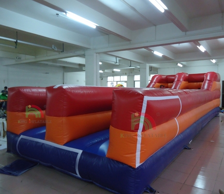 Nadmuchiwana gra bungee run dla dwojga osób, wyzwanie wyścigowe, podwójne tory, interaktywne gry nadmuchiwane