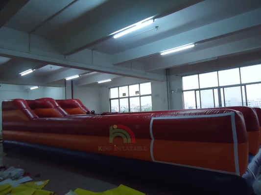 Nadmuchiwana gra bungee run dla dwojga osób, wyzwanie wyścigowe, podwójne tory, interaktywne gry nadmuchiwane