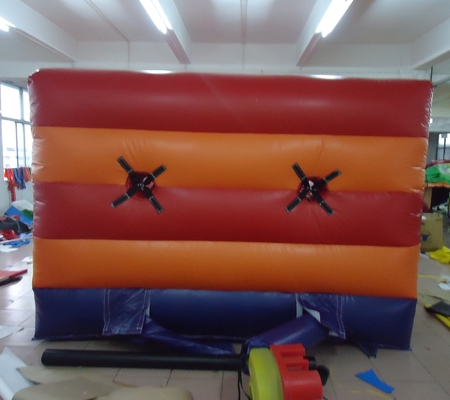 Nadmuchiwana gra bungee run dla dwojga osób, wyzwanie wyścigowe, podwójne tory, interaktywne gry nadmuchiwane