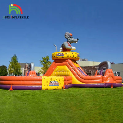 Zewnętrzny Tor Przeszkód dmuchany Traktor Tor Przeszkód Sprzęt Traktor Tor Przeszkód dmuchany