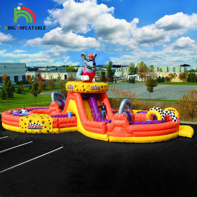 Zewnętrzny Tor Przeszkód dmuchany Traktor Tor Przeszkód Sprzęt Traktor Tor Przeszkód dmuchany